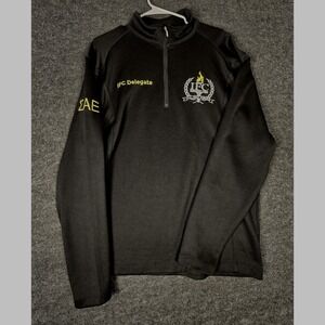 Nike Golf Cal Poly IFC Delegate Quarter Zip Pullover Black Mens Size L